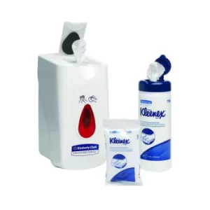 Image of Kleenex Hand and Surface Sanitary Wipes Dispenser White 7936