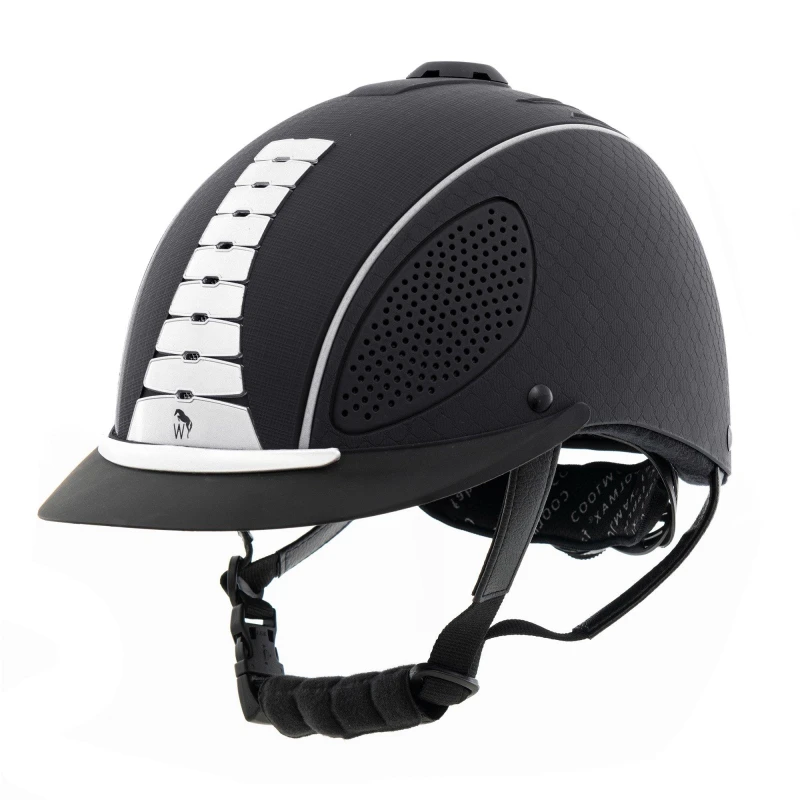 Image of John Whitaker Horizon Horse Riding Helmet Black unisex 55-58cm