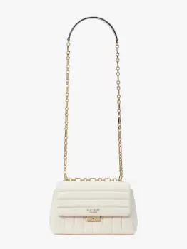 Image of Carlyle Quilted Medium Shoulder Bag - Cream - One Size