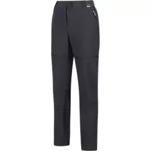 Image of Regatta Womens Mountain Zip Off Water Repellent Trousers UK 16R- Waist 33', (84cm), Inside Leg 31'