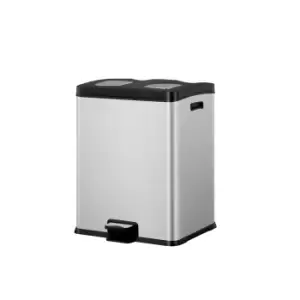 Image of EKO Rejoice 30/30L Stainless Steel Large Recycling Bin Stainless Steel