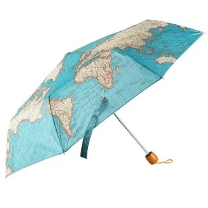 Image of Sass & Belle Vintage Map Folding Umbrella