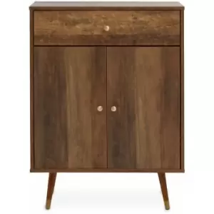 Image of Premier Housewares Storage Cabinet / Living Room Cabinet / Dining Room Wooden Cabinet / Two Doors / One Drawer Cabinet