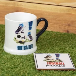 Image of Armchair Supporters Society Mug & Coaster Gift Set- Football