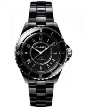 Image of Chanel J12 Automatic Black Dial Black Ceramic Strap Womens Watch H5697 H5697