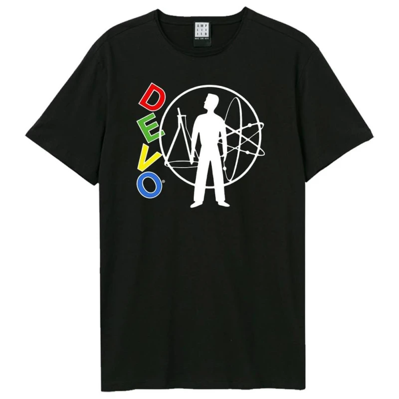 Image of Amplified Mens Student Model DEVO T-Shirt in Black Size: XS Black Male XS