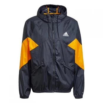 Image of adidas Back to Sport WIND. RDY Jacket Mens - Black / Eqt Orange