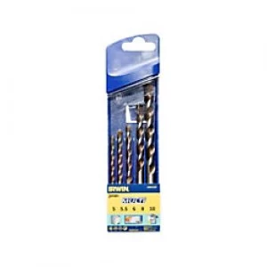 Image of Irwin Cordless Multi Purpose Drill Bit Set 5 Piece 5-10mm