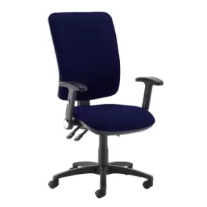 Image of Dams MTO Senza Extra High Back Operator Chair with Folding Arms - Slip Grey