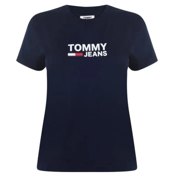 Image of Tommy Jeans Logo Tee - Black Iris