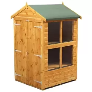 Image of Power Sheds 4 x 4ft Double Door Apex Shiplap Dip Treated Potting Shed