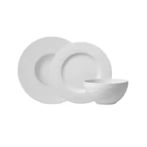 Image of Villeroy and Boch Manufacture Rock Crockery Starter Set - White