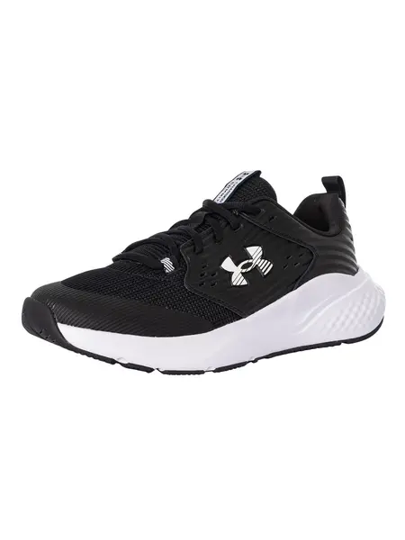 Image of Under Armour Charged Commit Trainers Black/Grey 6 UK