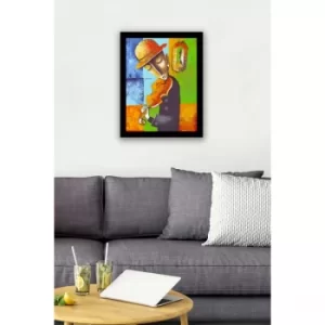 Image of SC0267 Multicolor Decorative Framed MDF Painting