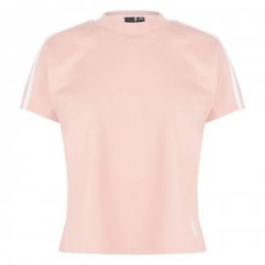 Image of adidas Ateetude Cropped T Shirt Ladies - Glow Pink/White