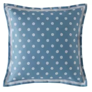 Image of Cath Kidston Button Spot Cushion, Blue