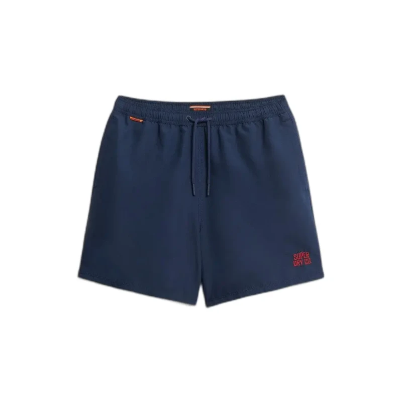 Image of Superdry Plain Swim Shorts Navy Blue Men M