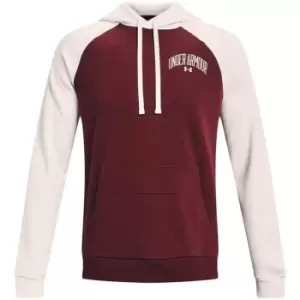 Image of Under Armour Armour Rival Colourblock Hoodie Mens - Red
