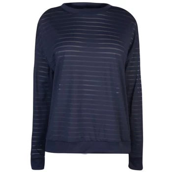 Image of Reebok Mesh Long Sleeve T Shirt - Blue