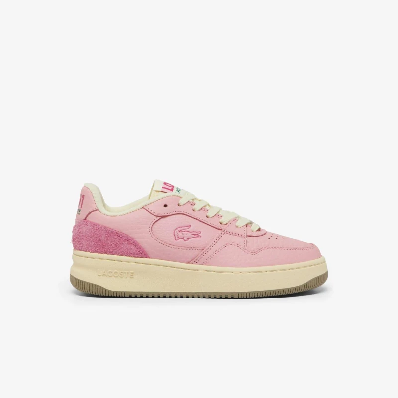 Image of Lacoste L001 Set Leather Trainers Pink female UK 3