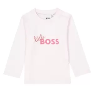 Image of Boss Long Sleeve Logo T Shirt - Pink