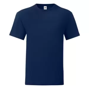 Image of Fruit of the Loom Mens Iconic 150 T-Shirt (M) (Navy)