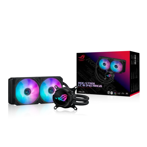 Image of Asus ROG STRIX LC III 240 ARGB Liquid CPU Cooler, 240mm, 7th Gen v2