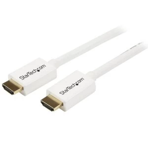 Image of 1m (3 ft) White CL3 In-wall High Speed HDMI Cable HDMI to HDMI - M/M