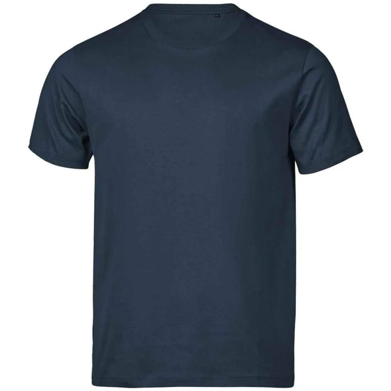 Image of TEE JAYS Mens Urban Luxury T-Shirt in Blue Size: XS Blue Male XS