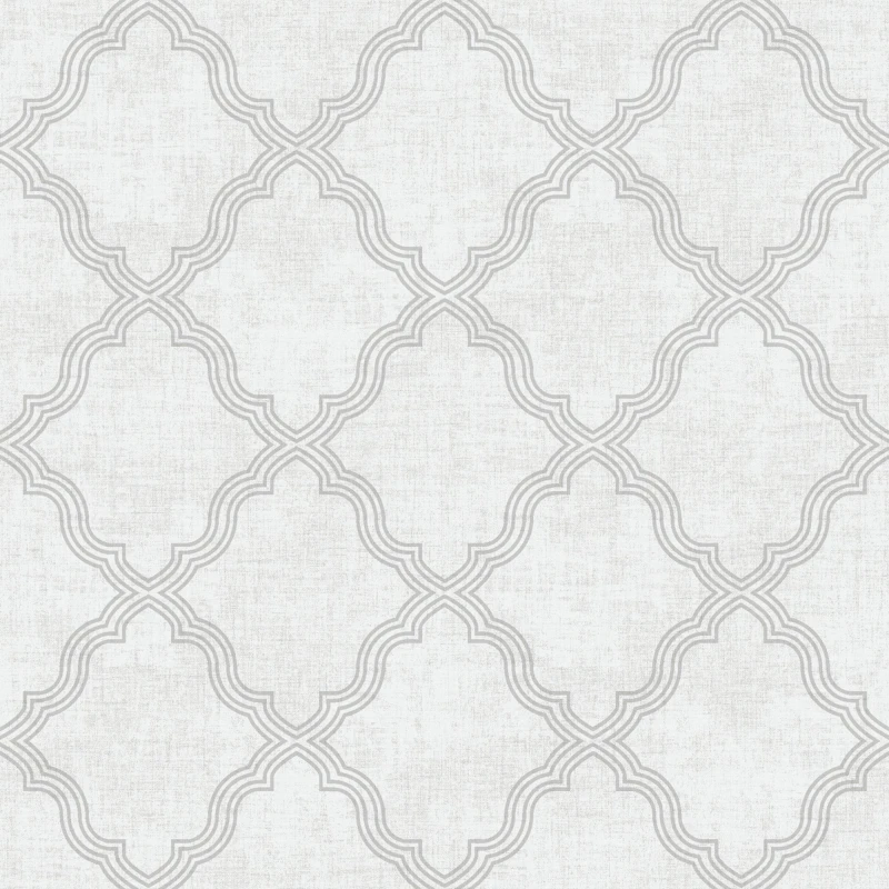 Image of Arthouse Ornate Trellis Wallpaper Grey