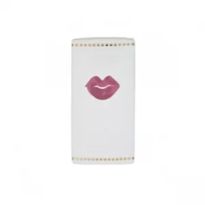 Image of Lips Tumbler with Gold Dots White 14cm