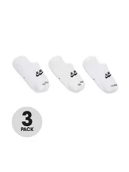 Image of Nike 3 Pack of Everyday Plus Cushioned Socks - White/Black, Size 2-5=S, Women