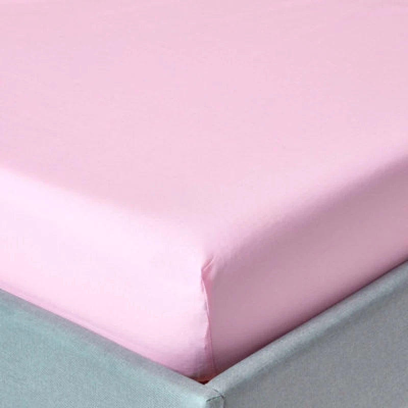 Image of Homescapes Pink Egyptian Cotton Deep Fitted Sheet 200 Tc, Super King