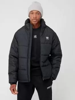 Image of adidas Originals Padded Essential Coat - Black, Size S, Men