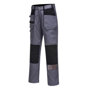 Image of Portwest C720 Tradesman Holster Trousers Grey / Black 46" 31"