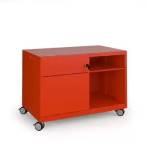 Image of Bisley Bisley steel caddy left hand storage unit 800mm - red