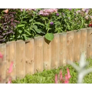 Image of Rowlinson 9" Border Fence 1m 2 Pack, Wood