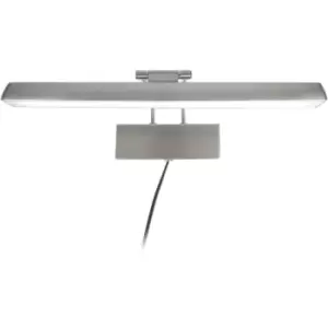 Image of Sienna Litho LED Picture Light Steel Brushed, Plastic Matt