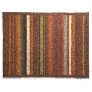 Image of Hug Rug 65 x 85cm Stripe Doormat - Warm