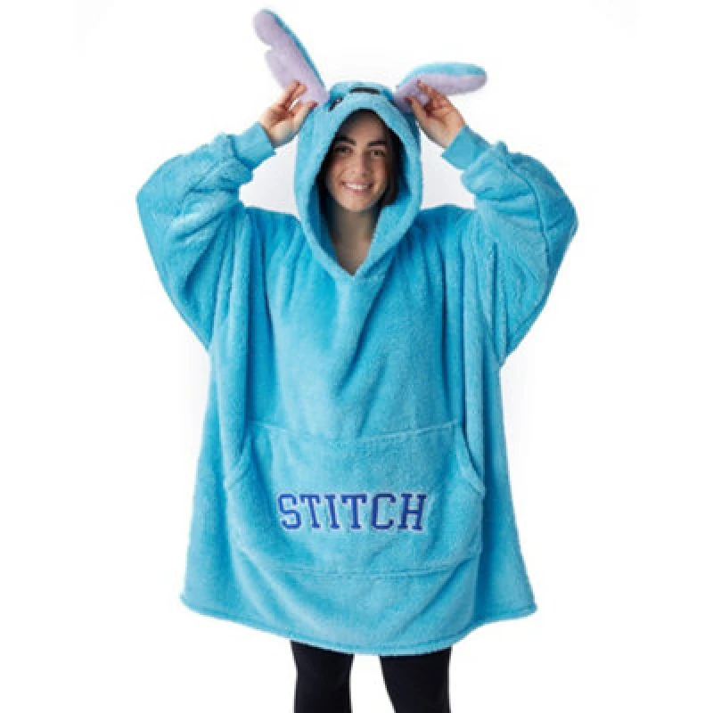 Image of Disney Blanket Hoodie Blue female
