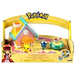 Image of Pokemon Garden Adventures Pikachu and Vapoeon Mini Figure Playset