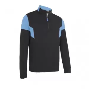 Image of Callaway 1/4 Zip Colour Block Pullover CAVIAR - XXL