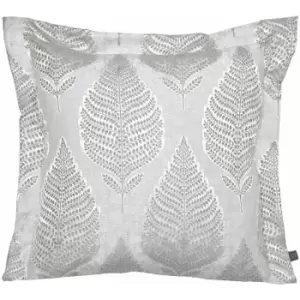 Image of Prestigious Textiles Treasure Leaf Cushion Cover (50cm x 50cm) (Pearl) - Pearl