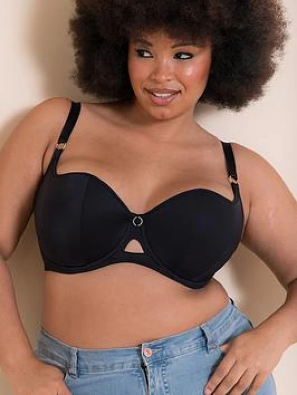 Image of Curvy Kate Boost Me Up Balcony Bra Black