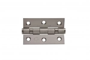 Image of Wickes Grade 7 Fire Rated Ball Bearing Hinge - Satin 75mm Pack of 2