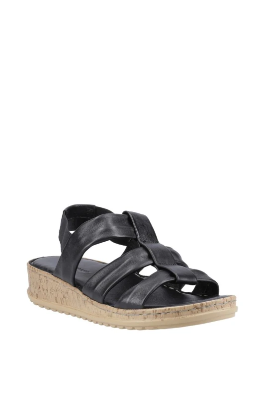 Image of Hush Puppies Eden Wide Fit Sandal Black
