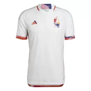 Image of adidas Belgium Authentic Away Shirt 2022 2023 Adults - White