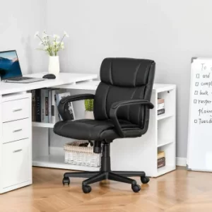 Image of Penventinni Executive Leather Office Chair, black