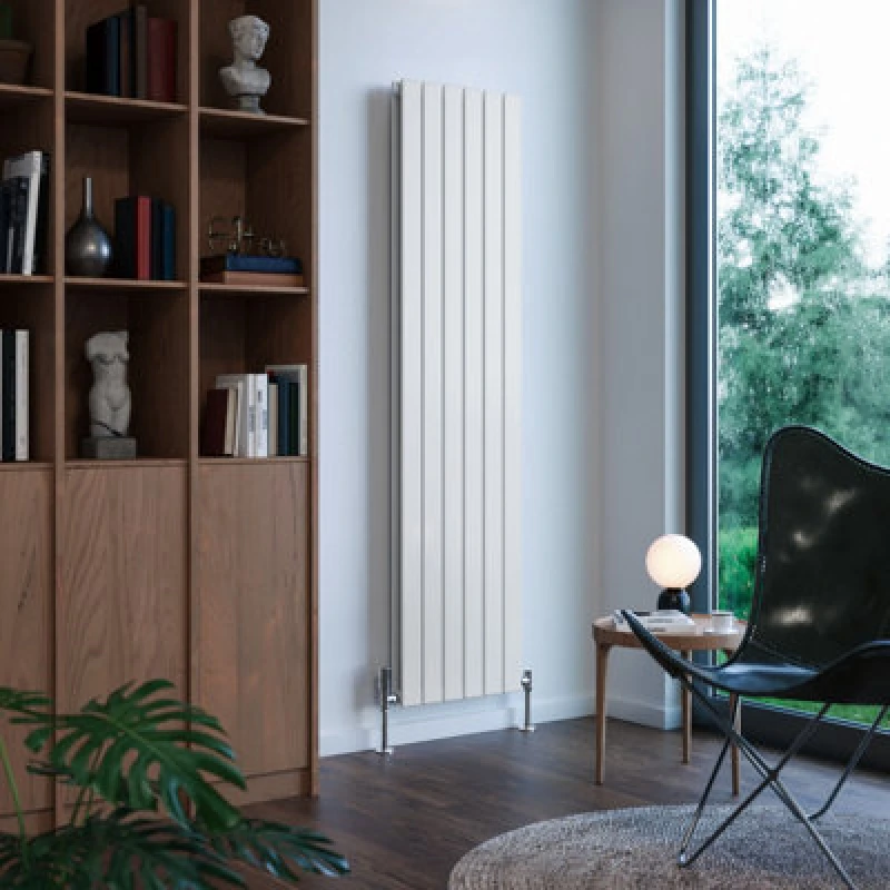 Image of Terma Forte White Hydronic Horizontal Or Vertical Designer 4167Btu Radiator, (W)440mm X (H)1800mm