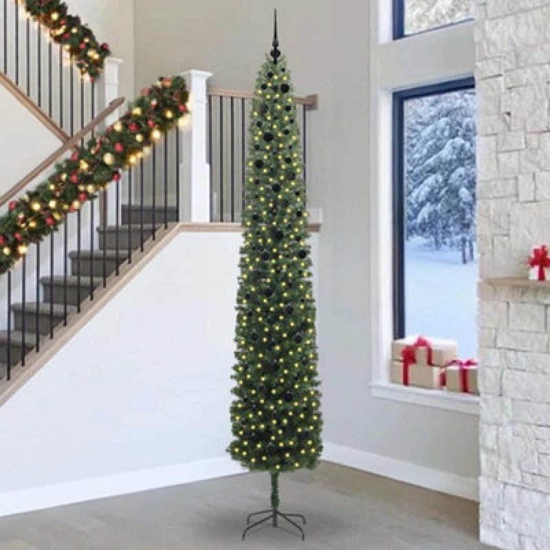 Image of Vidaxl Artificial Christmas Tree With 300 Leds With Stand Green 300 Cm